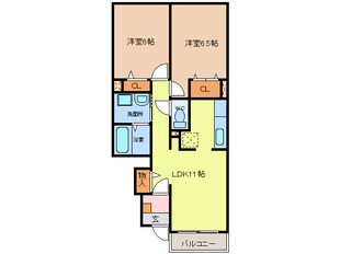 近鉄弥富駅 徒歩8分 1階の物件間取画像